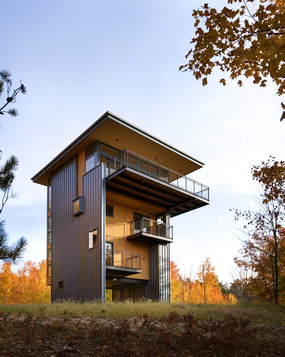 Architecturally-Intriguing House in Michigan