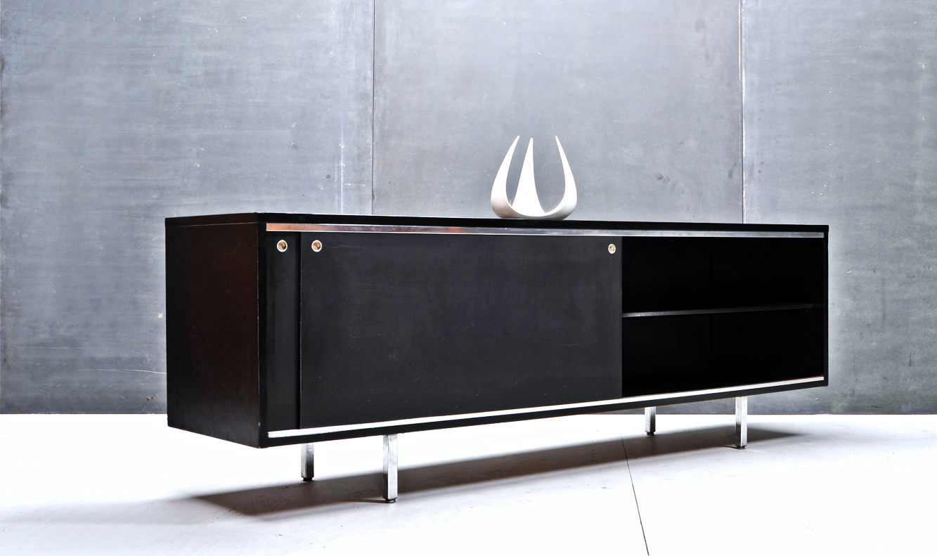 George Nelson Herman Miller Modern Black Credenza