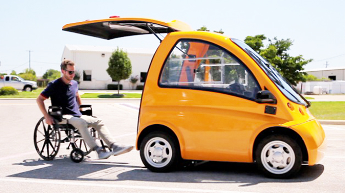 Kenguru EV Electric Car for Wheelchair Drivers