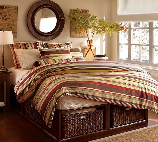 For Inspiration Cool Bedroom Looks With Stripes