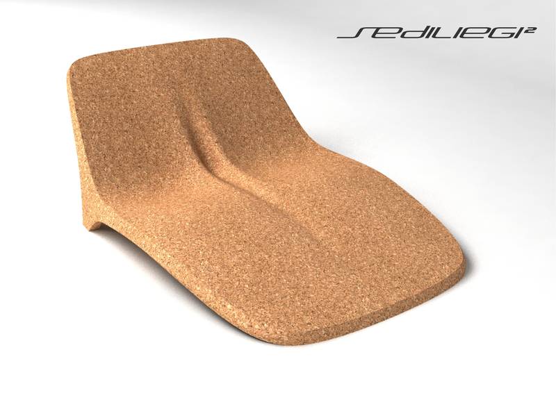 Molded Cork Chair For Two