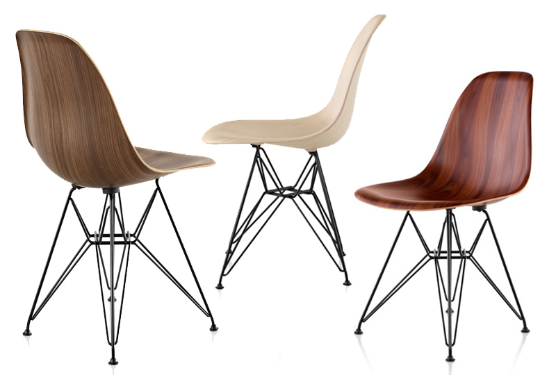 New Wood Molded Eames Chairs From Herman Miller