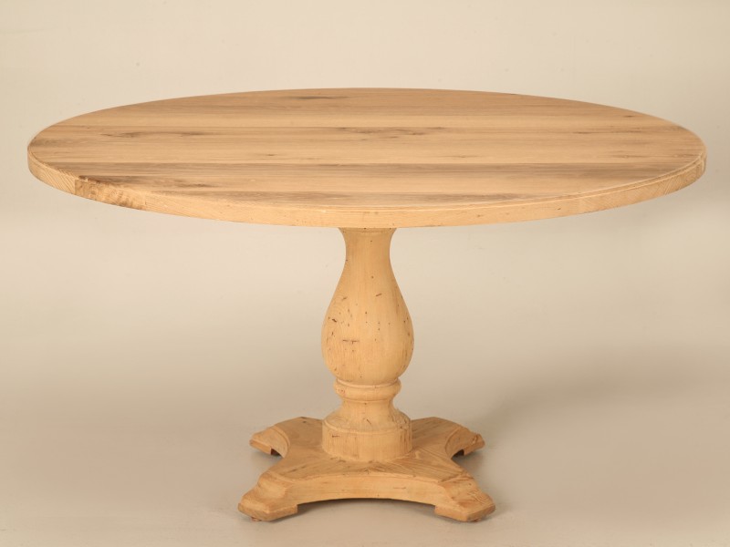 Raw 54 Vintage American White Oak Dining Table