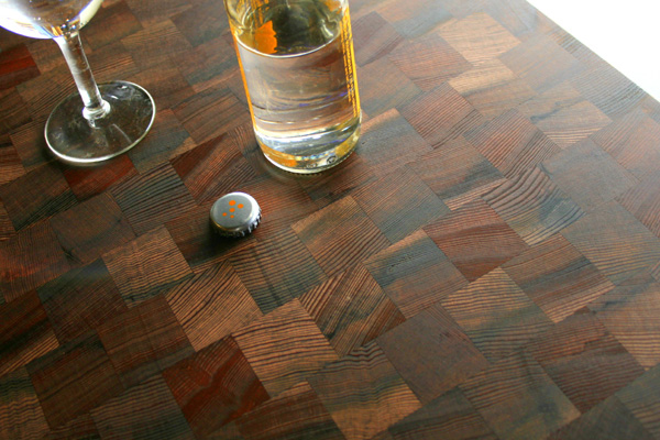 Reclaimed Wood Butcher Block Countertops