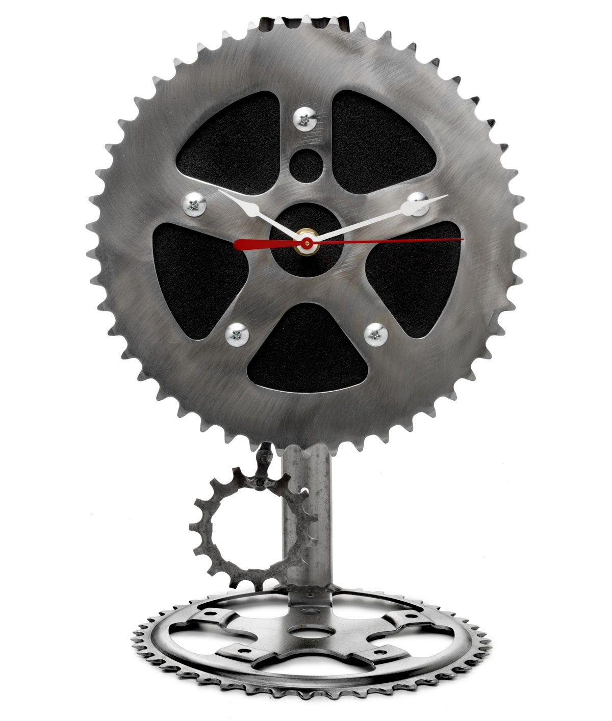 Recyled Bicycle Parts Pendulum Clock Graham Bergh