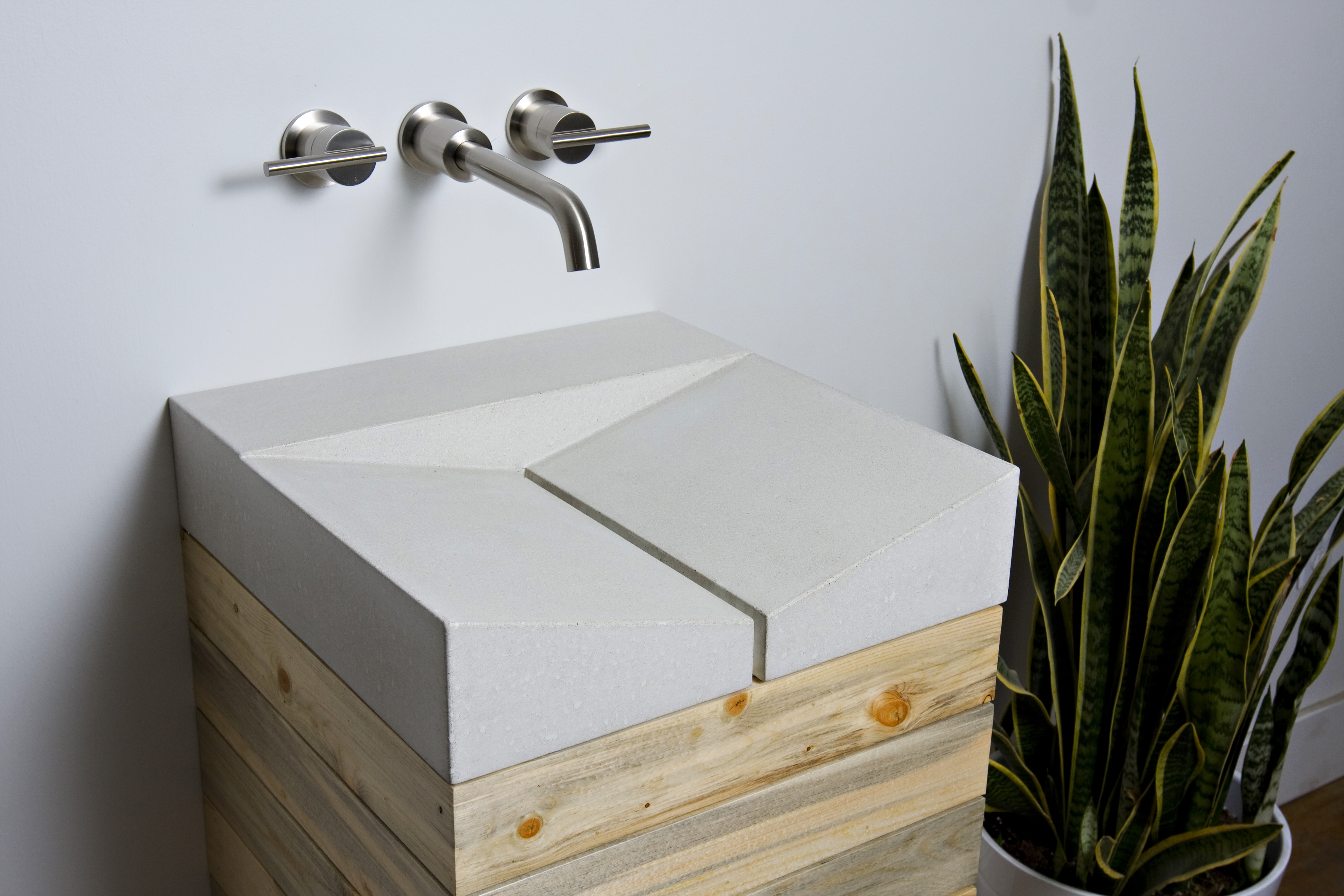 Sustainable Concrete Sink by Fiddlehead Designs