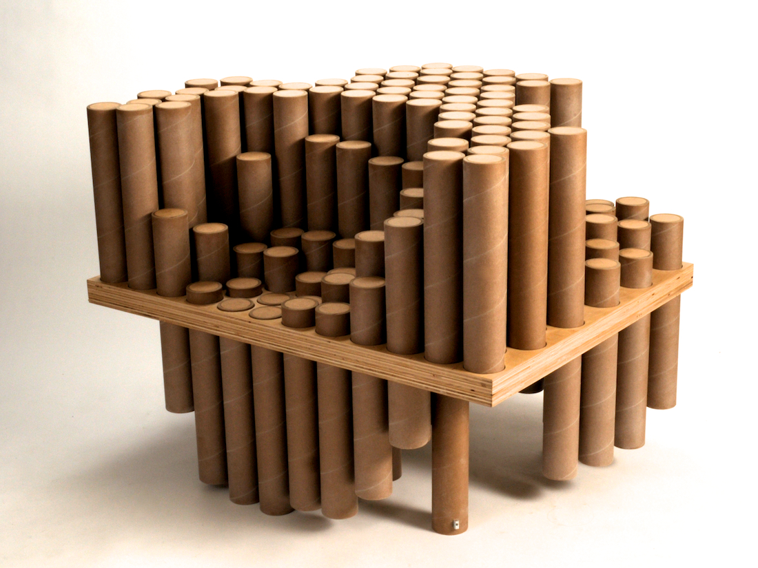 Мебель из картонных цилиндров