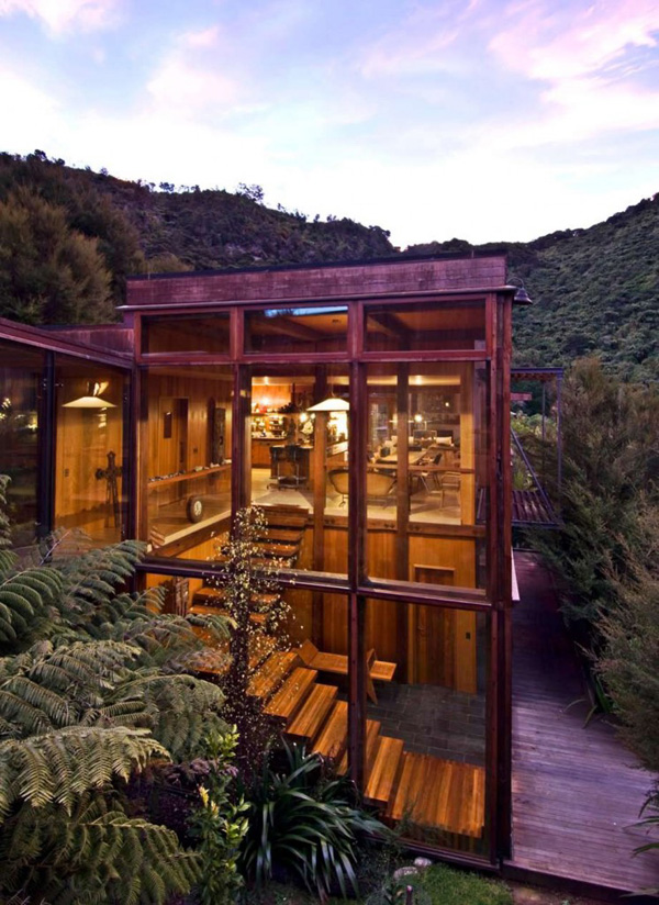 Waterfall Bay House In New Zealand By Bossley Architects